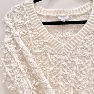 Distressed Crochet Sweater